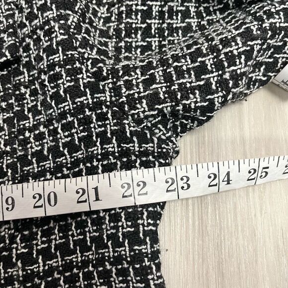 Stoosh Jacket Women’s Small Black and White Tweed Long Sleeve Double Pocket - Picture 7 of 8
